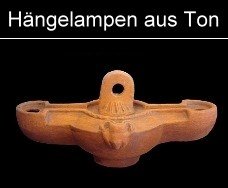 römische Hängelampen aus Ton