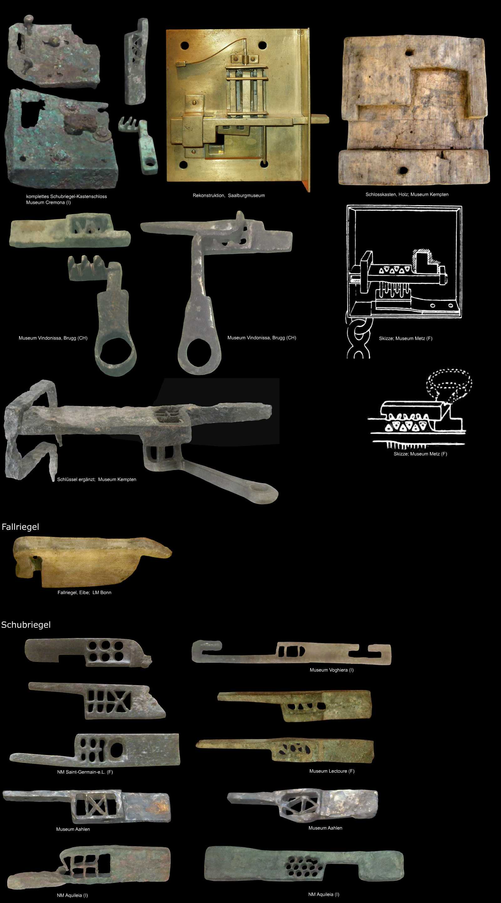 römische Schubriegelschlösser