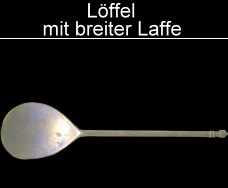 römisches Löffel mit breiter Laffe