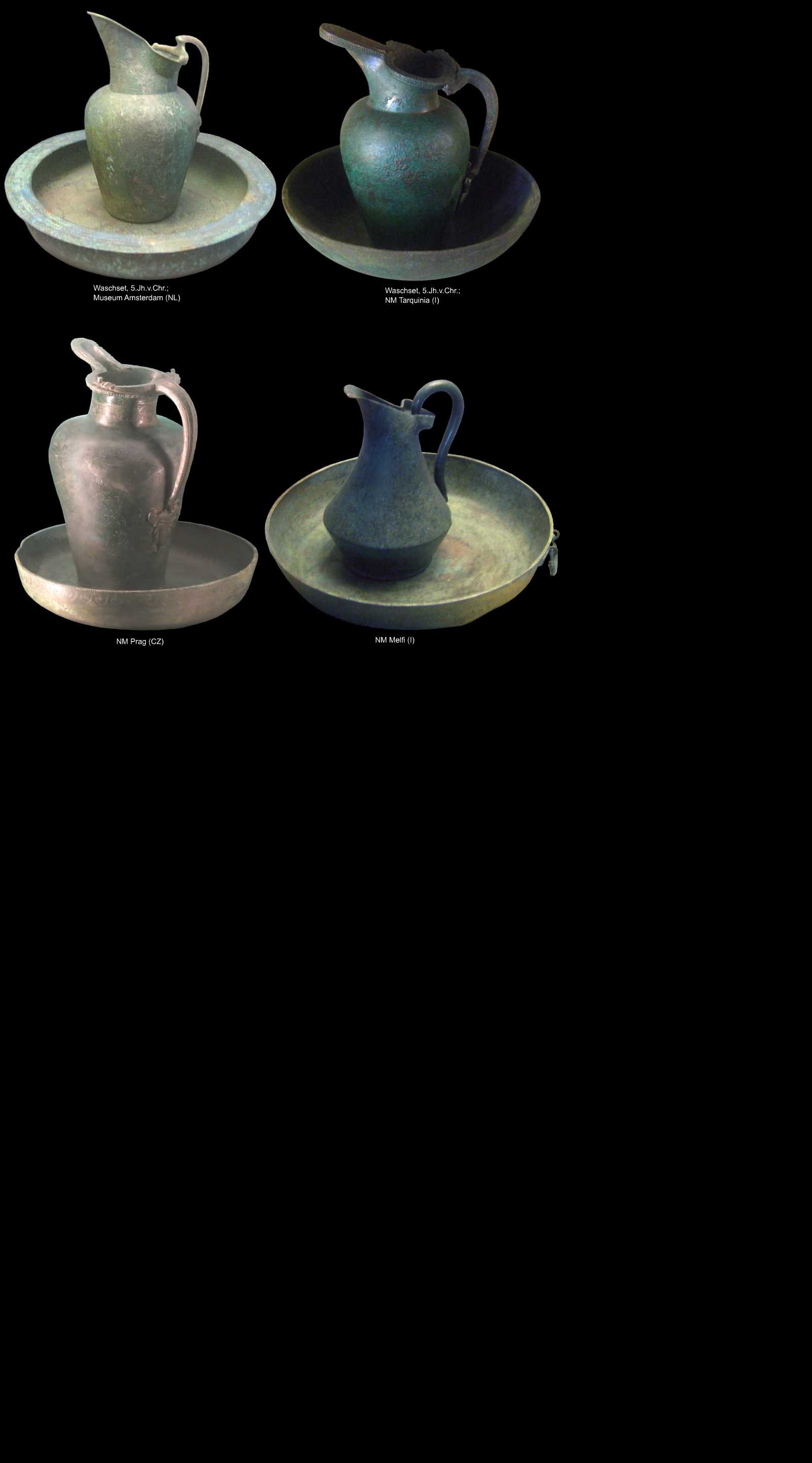 etruskisches Bronzewaschset