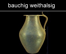 bauchig Bronzekanne mit weiter Mündung