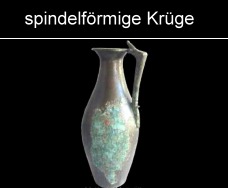 spindelförmige Krüge aus Bronze