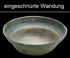 römische Bronzeschale mit eingeschnürter Wandung