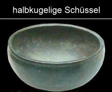 halbkugelige römische Bronzeschüssel