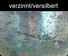 versilberte Bronze