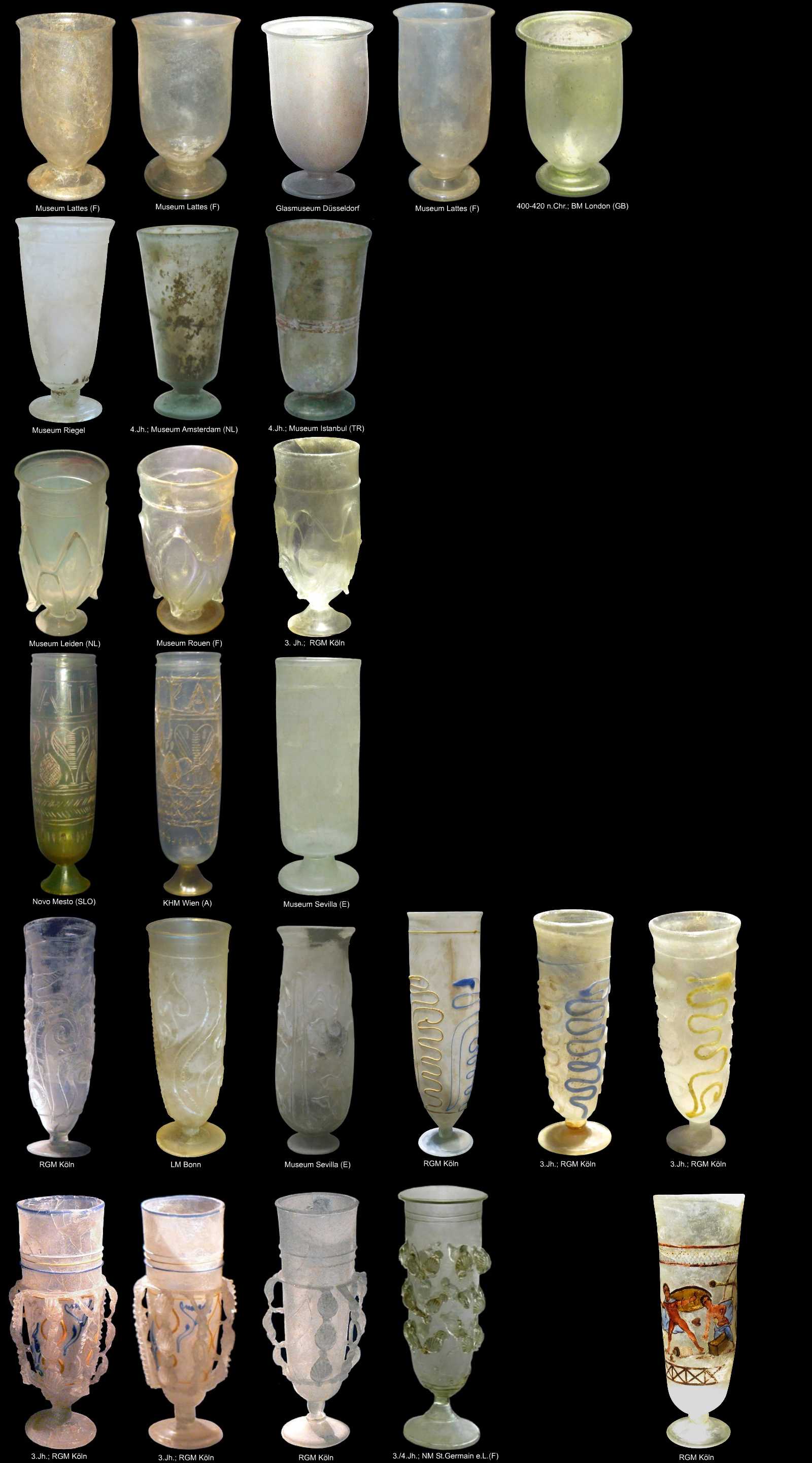 glasbecher hoch