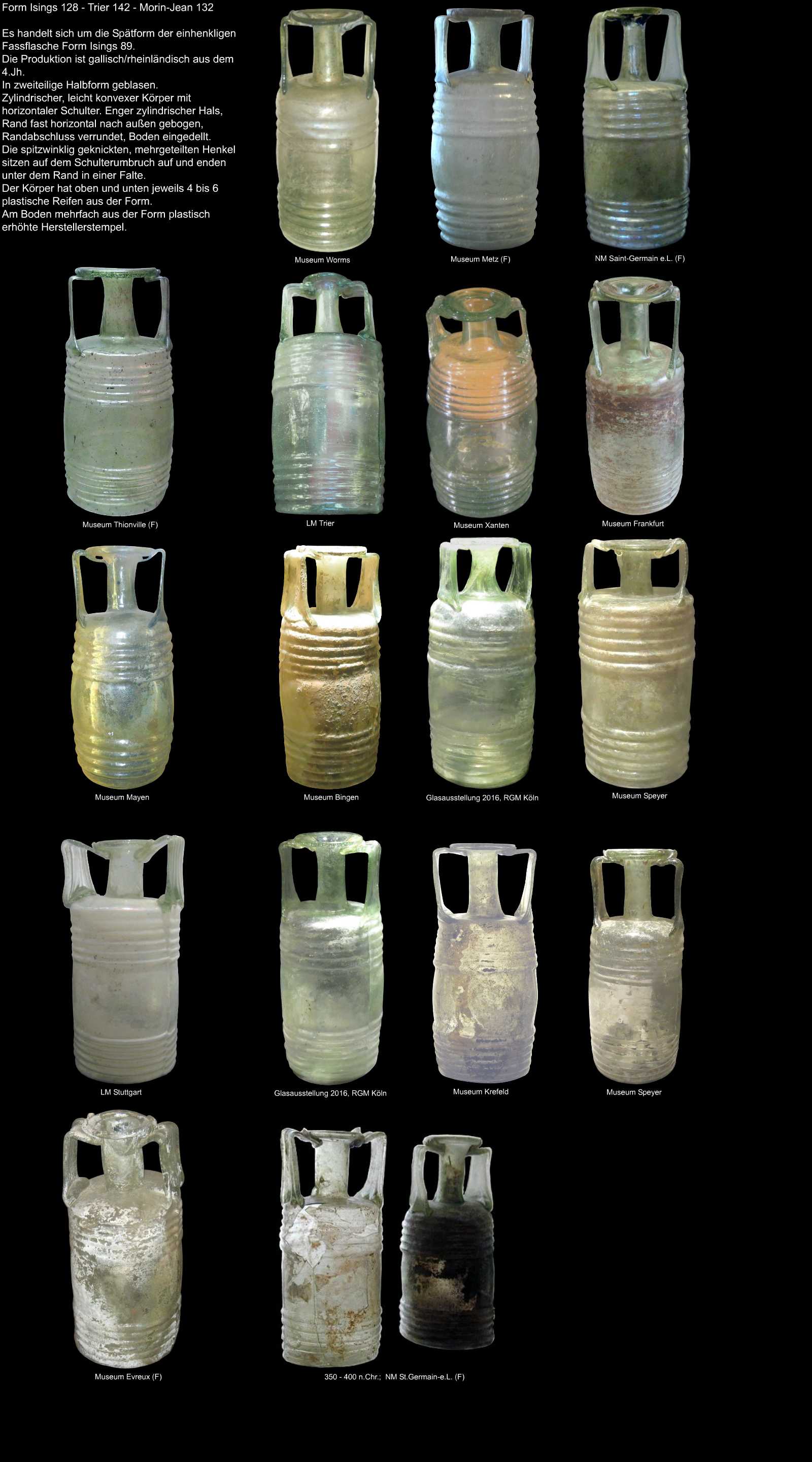 glasdoppelhenkelkrugfassflasche