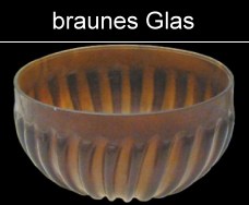braunes römisches Glas