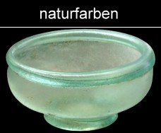 naturfarbenes römisches Glas