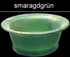 smaragdgrünes römisches Glas
