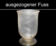 Fuß ausgezogen