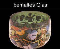 Glasmalerei, bemaltes Glas