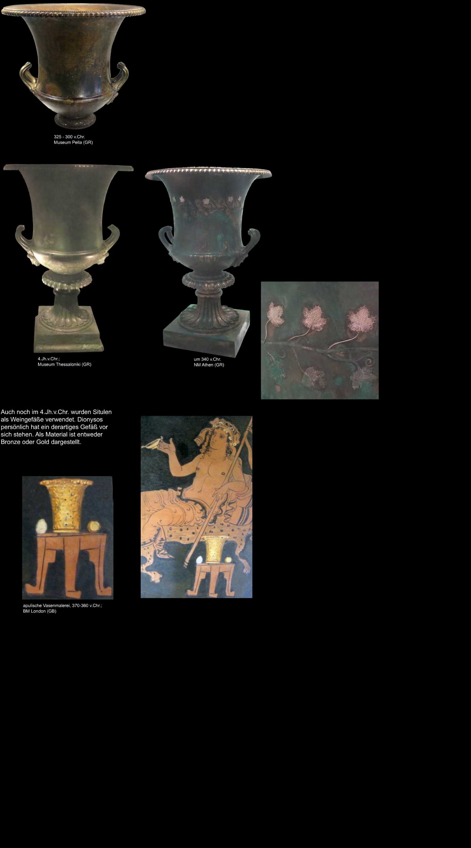 griechische Krater aus Bronze