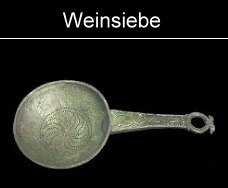 Weinsieb aus Bronze