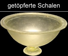 getöpfertes Glas