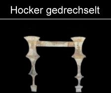 gedrechselte Hocker der Griechen