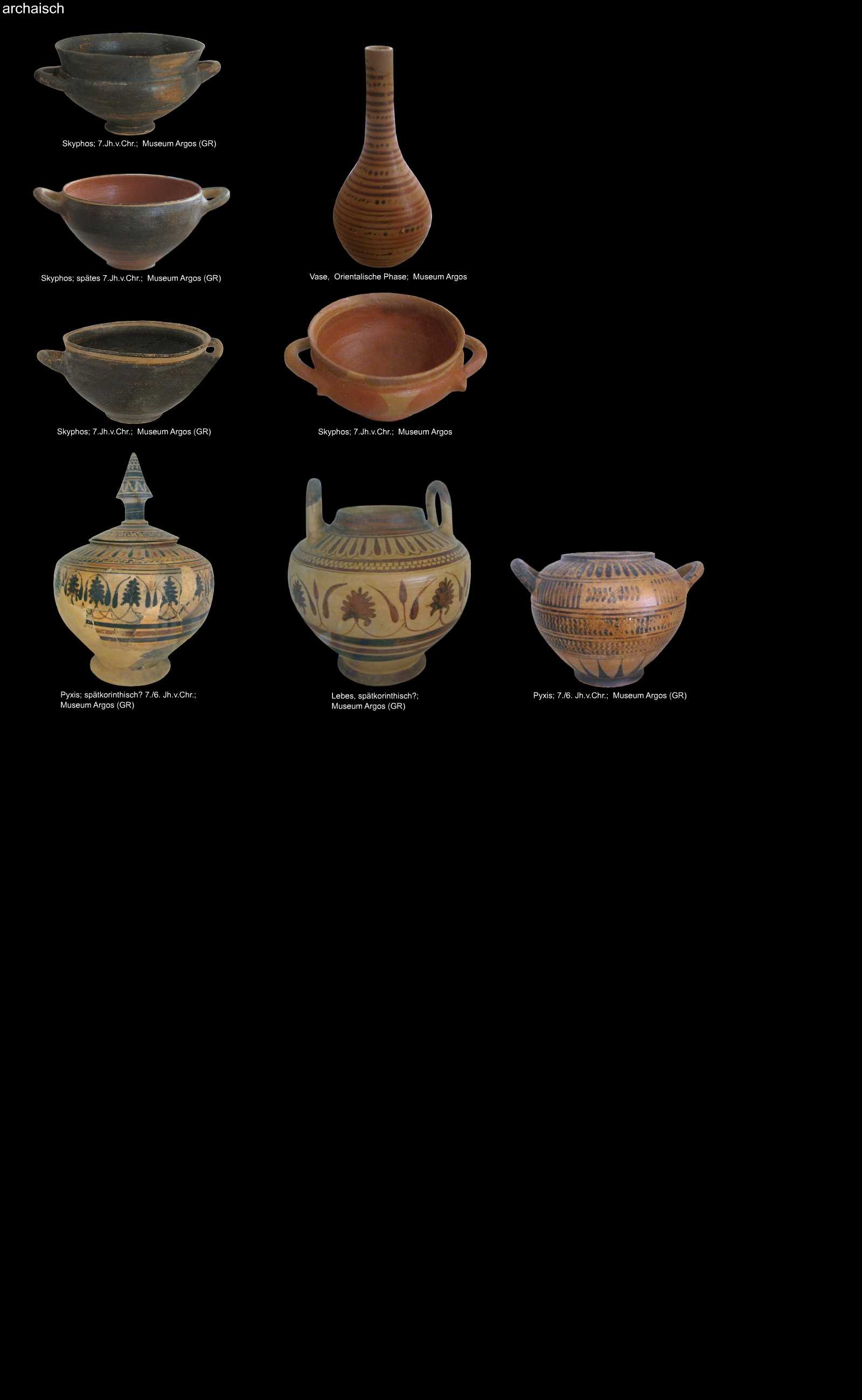 Keramik aus Argos
