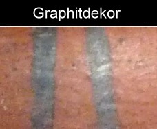 Graphitdekor auf keltischer Keramik