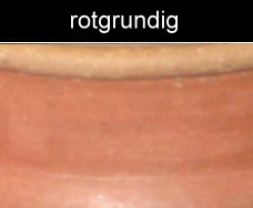 rotgrundige keltische Keramik
