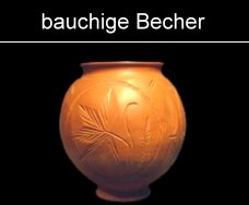 bauchige Becher der Römer