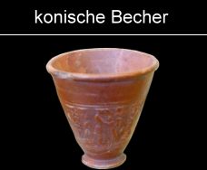 konische römische Tonbecher