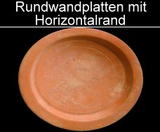 Rundwandteller mit Horizontalrand