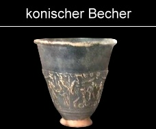 konische Engobebecher