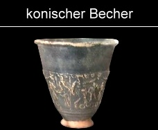 konische Engobebecher