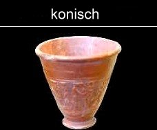 römische konische Becher aus Gallien