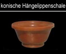 konische Hängelippenschale