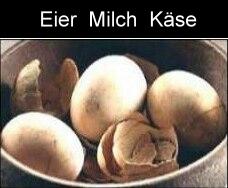 Milch, Käser, Eier