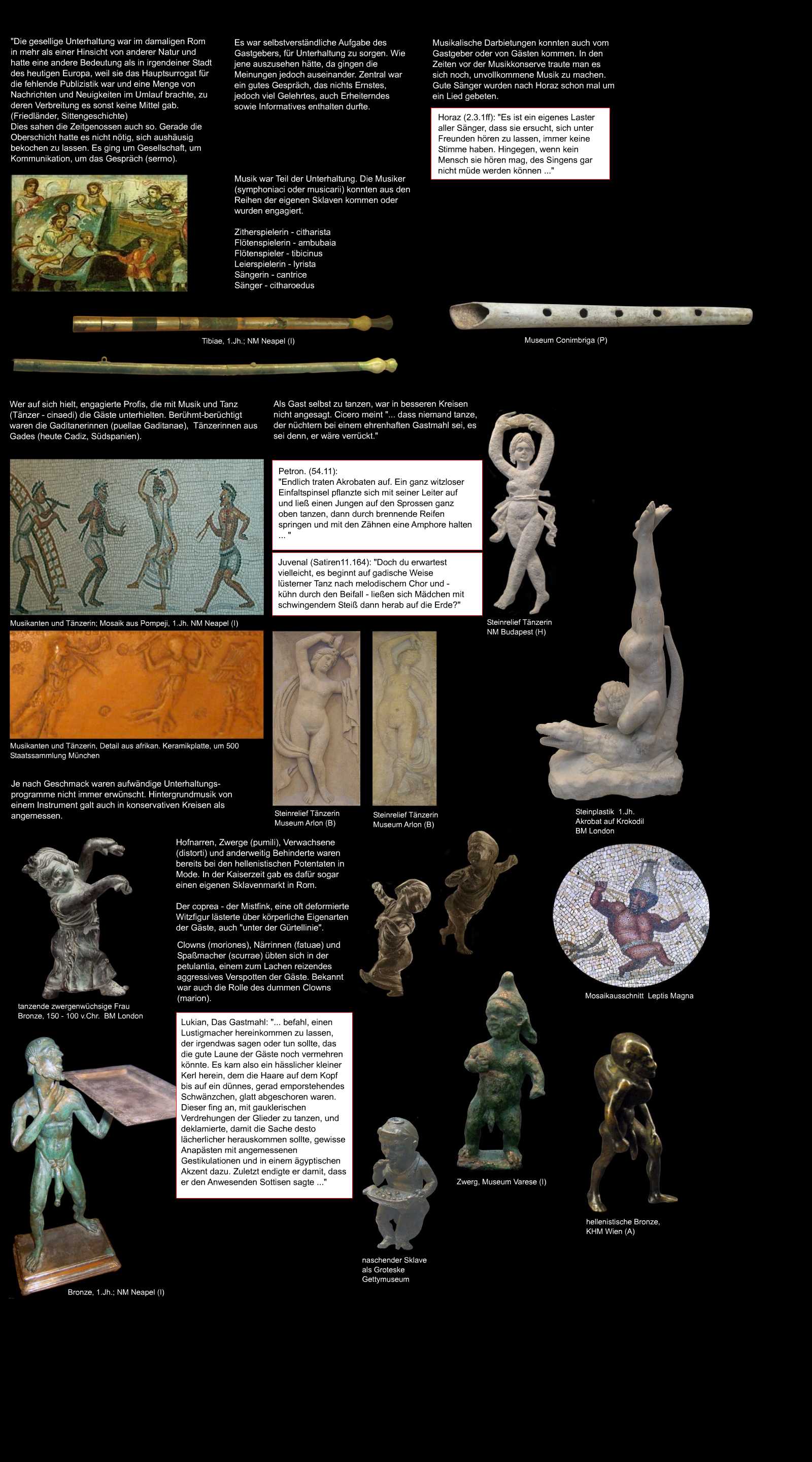 die Tischsitten der Römer, römische Sitten im triclinium