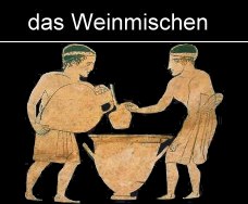 Weinmischen der Griechen