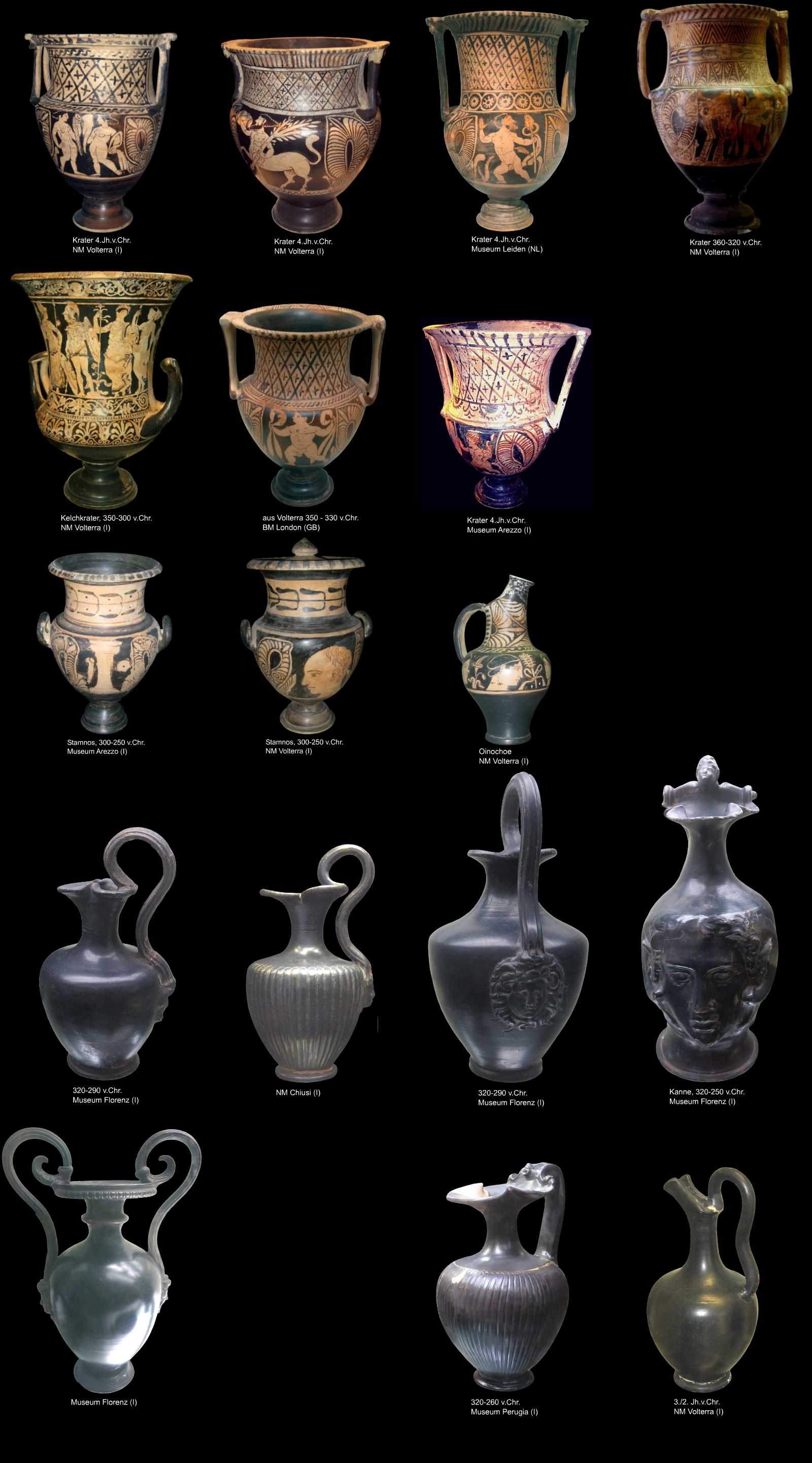 etruskische Keramik aus Volterra