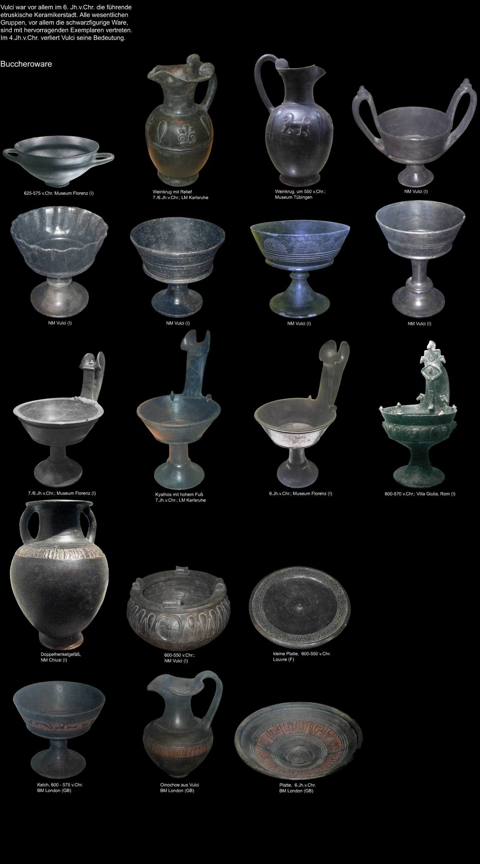etruskische Keramik aus Vulci