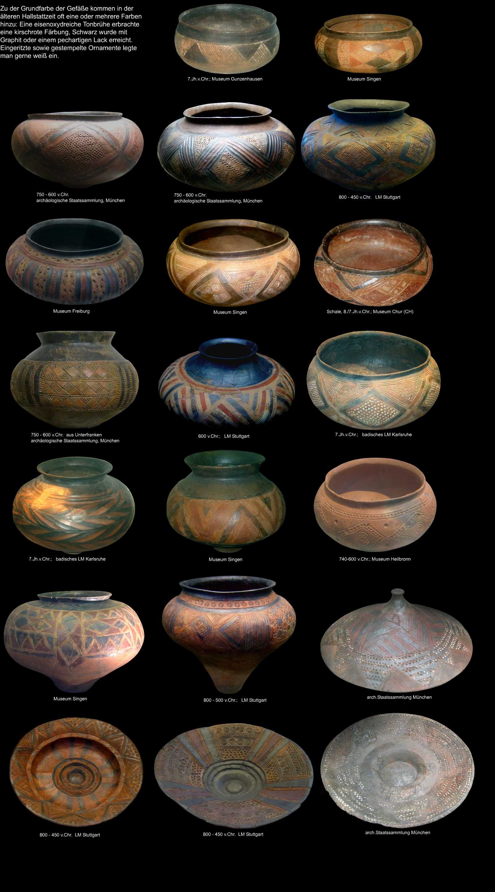 farbige Ware der Hallstattzeit