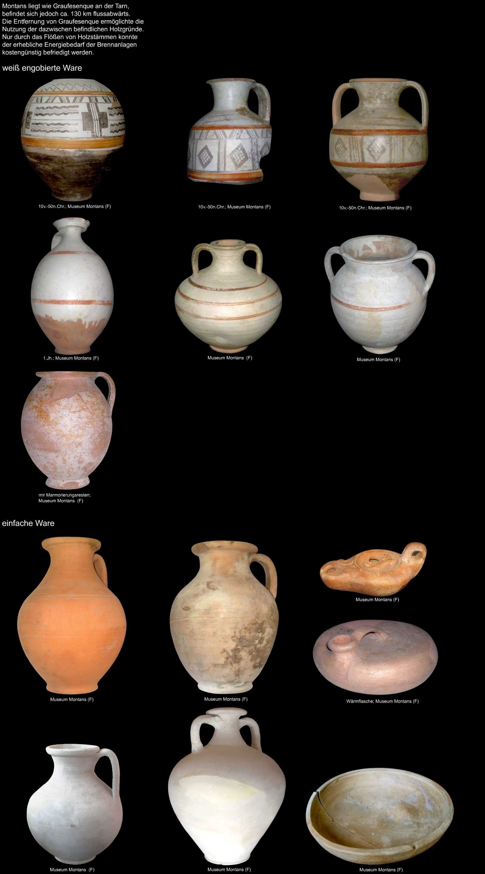 Keramik aus Montans