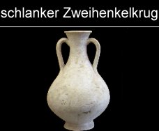 schlanker Zweihenkelkrug