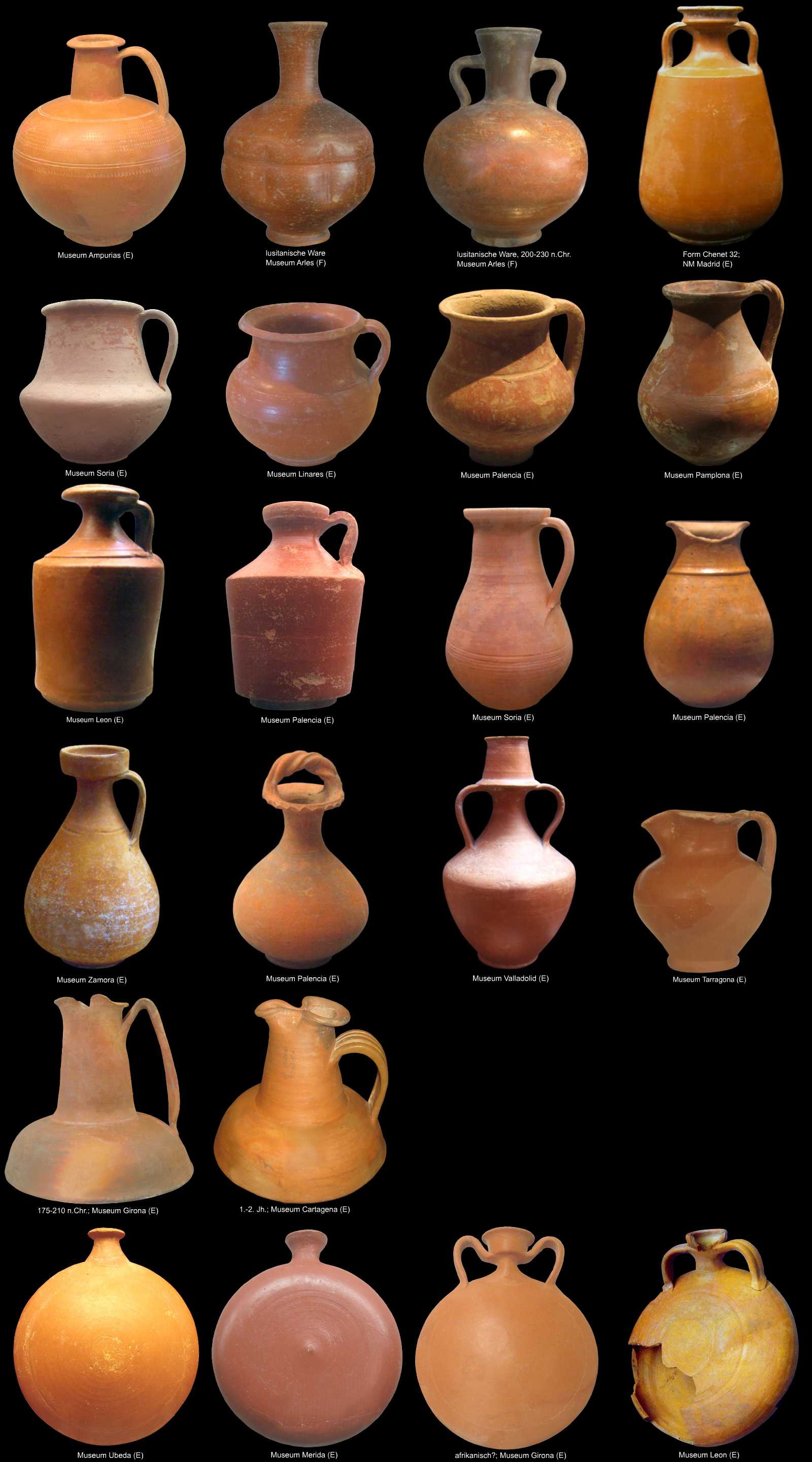 römische Kannen und Flaschen aus Spanien
