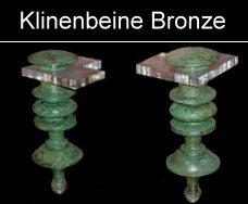 hellenistisch-römische Fulcrumklinen - Bronzebeine