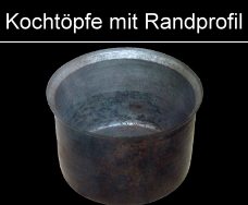 zylindrische Kochtöpfe Profilrand