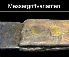 Griffvarianten römische Küchenmesser