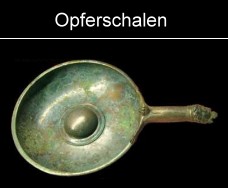 Pfannen als Opfergefäße