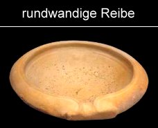Reibeschalen mit Rundrand
