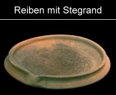 Reibeschalen mit Stegrand